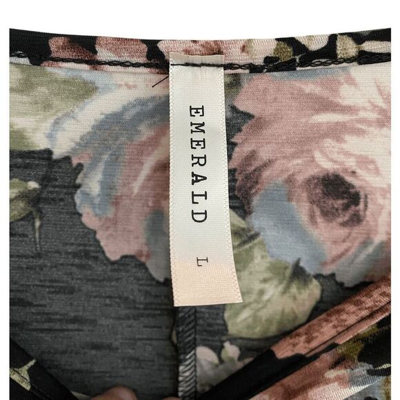 New Emerald Cottage Floral Dress Sz L - Picture 4 of 5